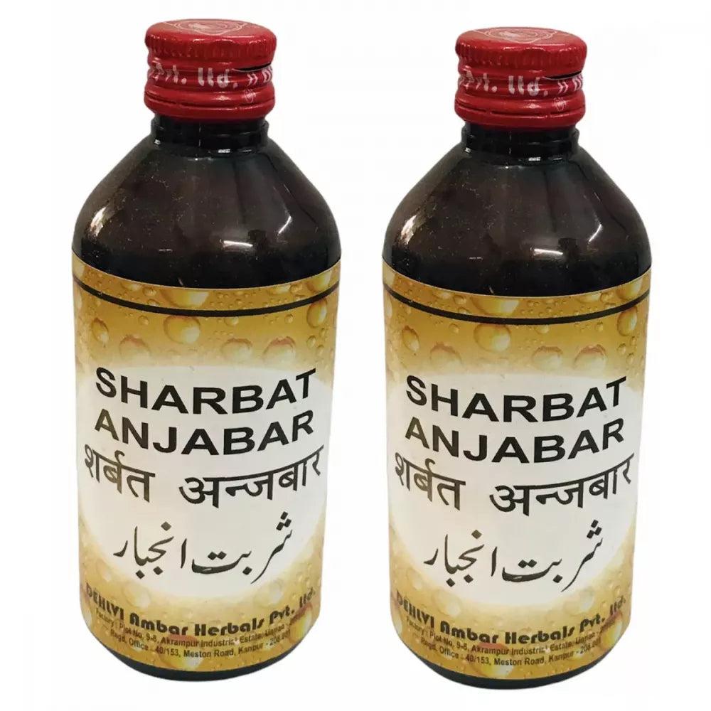 Dehlvi Ambar Sharbat Anjabar - 200 ml (Pack of 2)